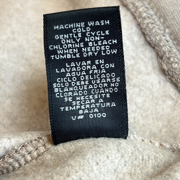 Bobby Brooks pull over fleece lined sweatshirt size 2 XL tan and white New - Picture 8 of 8